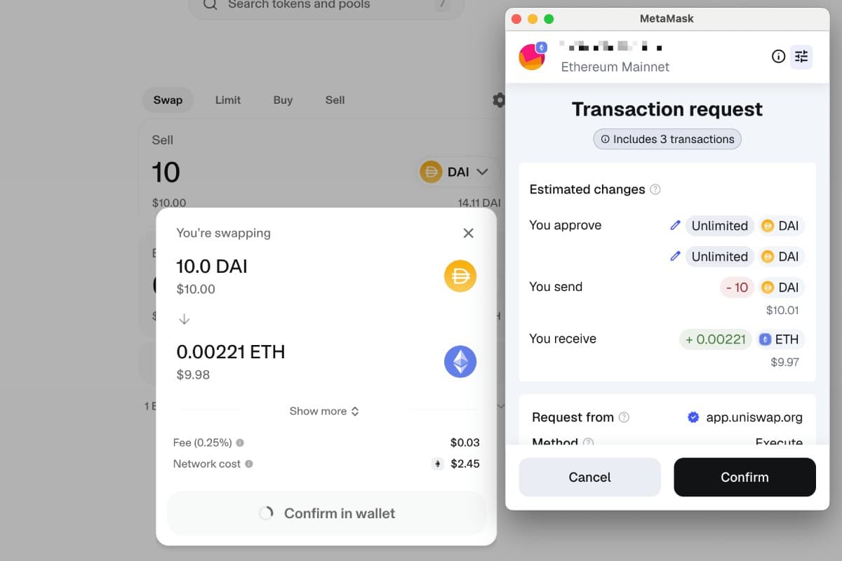 EIP7702 Approve + Swap